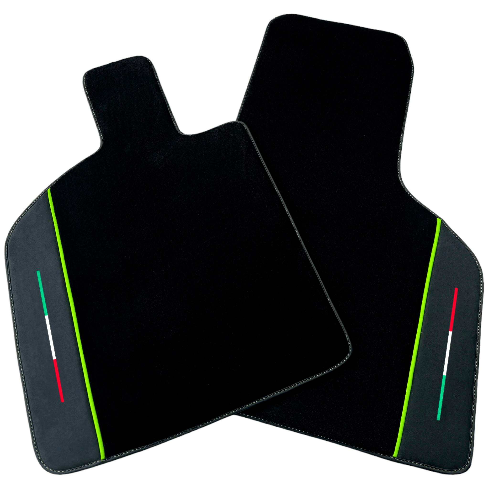 Black Floor Mats for Lamborghini Huracan Tecnica | Alcantara Leather