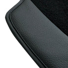 Black Floor Mats for Ferrari 550 Maranello (1996-2002) with Leather | Italian Edition - AutoWin