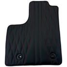 Leather Floor Mats for Lexus IS 250 4WD (2006-2013) with Red Stitching