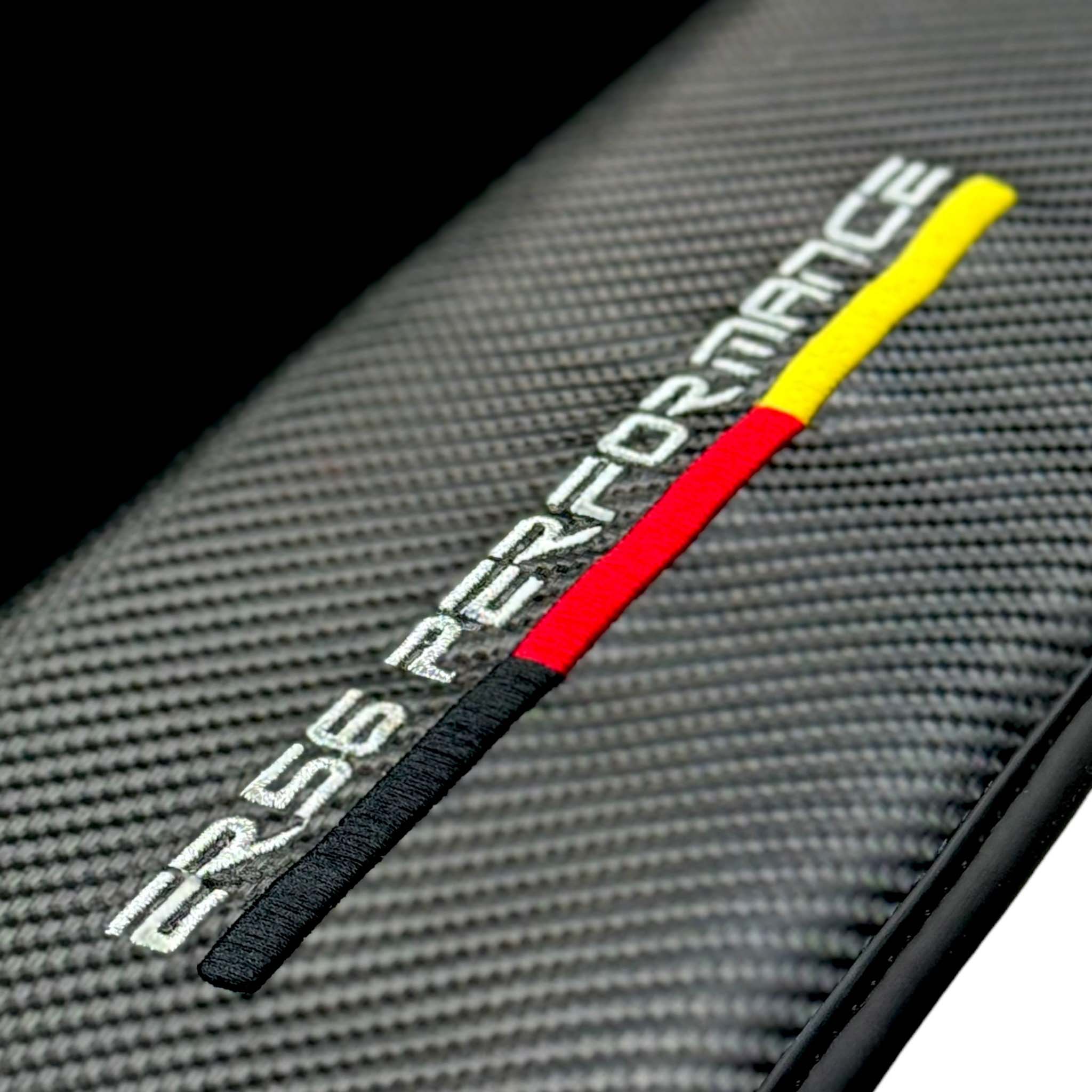 Black Floor Floor Mats For BMW 1 Series E82 | ER56 Performance | Carbon Edition