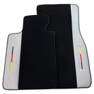 Black Floor Mats for BMW 5 Series G30 with Gray Leather