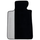 Black Floor Mats for BMW 5 Series G30 with Gray Leather Borders