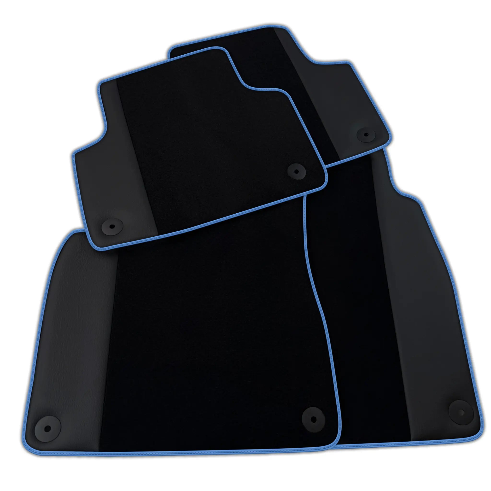 Black Floor Mats for Bentley Bentayga (2015-2023) with Black Leather