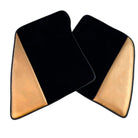 Black Floor Mats for Ferrari 296 GTB (2022-2024) with Gold Leather