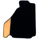 Black Floor Mats for Ferrari F430 (2004-2009) with Gold Leather