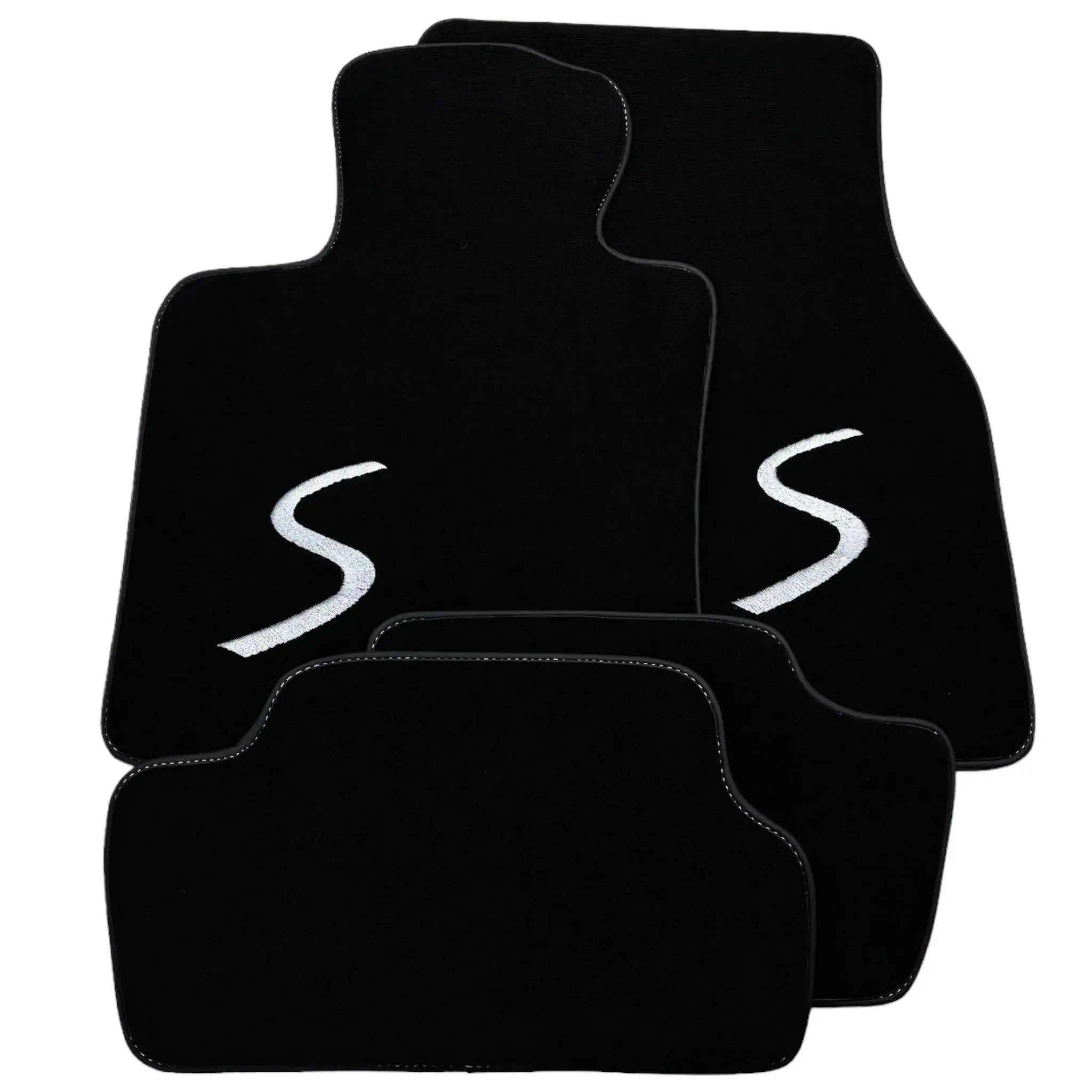 Black Floor Mats for Mini Countryman F60 Hybrid (2020-2023) - AutoWin