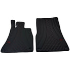 Black Leather Floor Mats For Mercedes Benz C-Class C204 Coupe (2011-2015) | ER56 Design - AutoWin