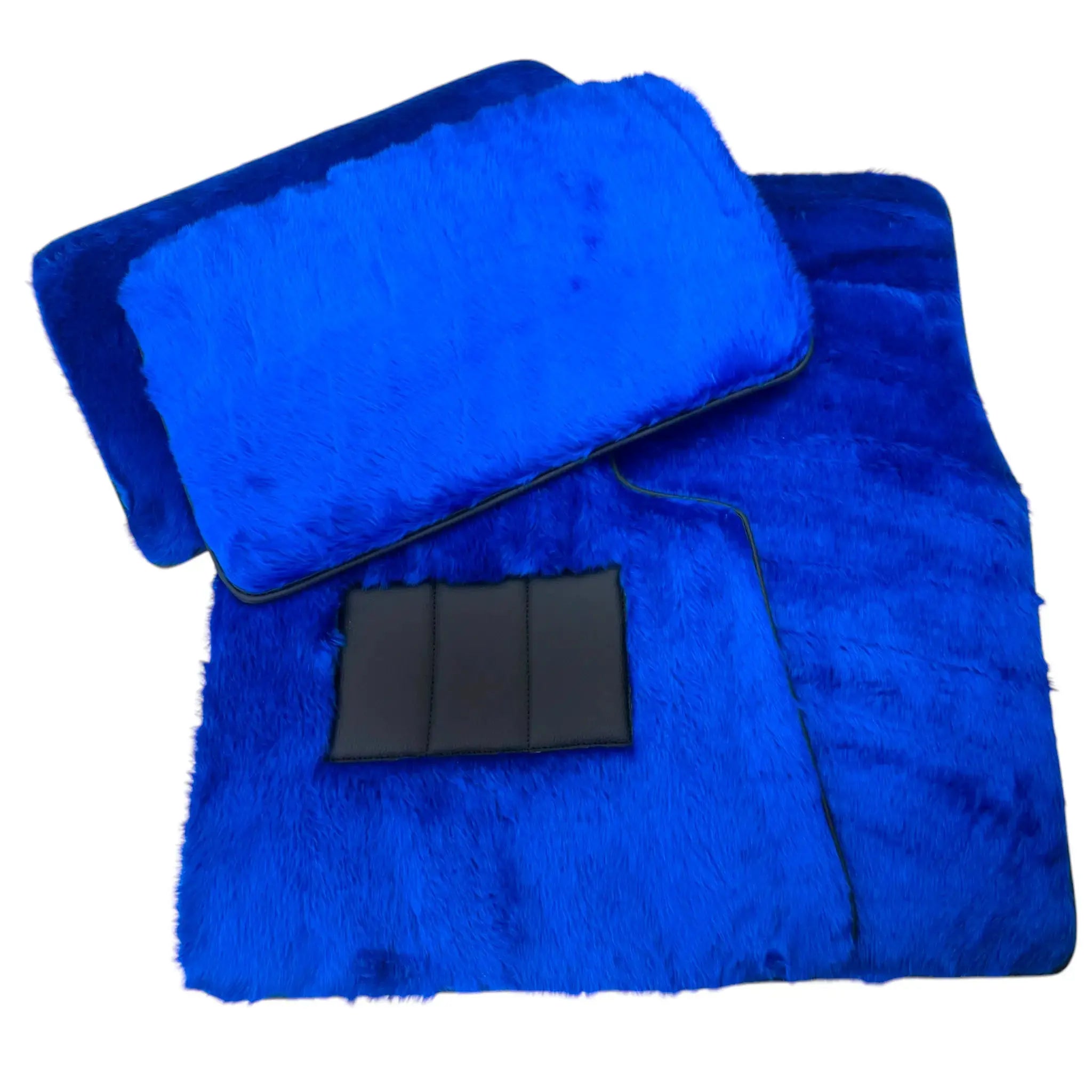 Blue Sheepskin Floor Mats for Rolls-Royce Dawn (2016-2023) - AutoWin