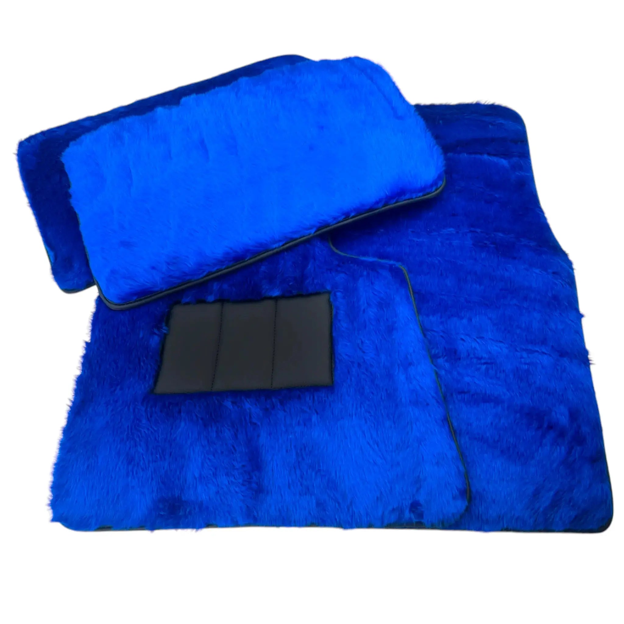 Blue Sheepskin Floor Mats for Rolls-Royce Dawn (2016-2023) - AutoWin