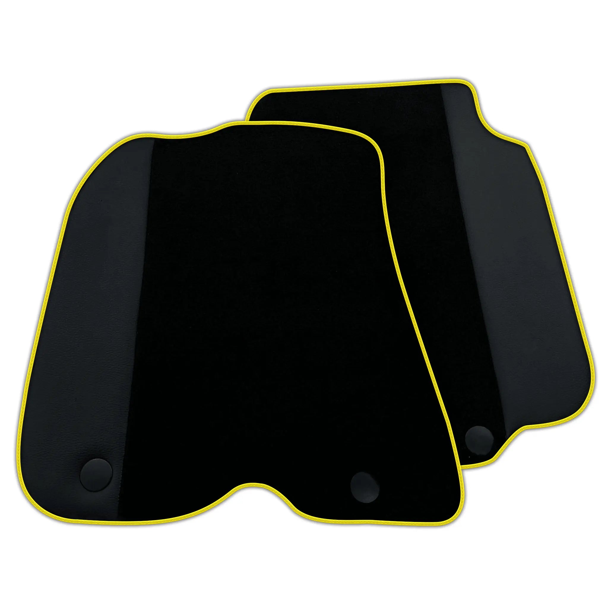 Custom Black Floor Mats For Ferrari 812 GTS (2019-2023) with Leather