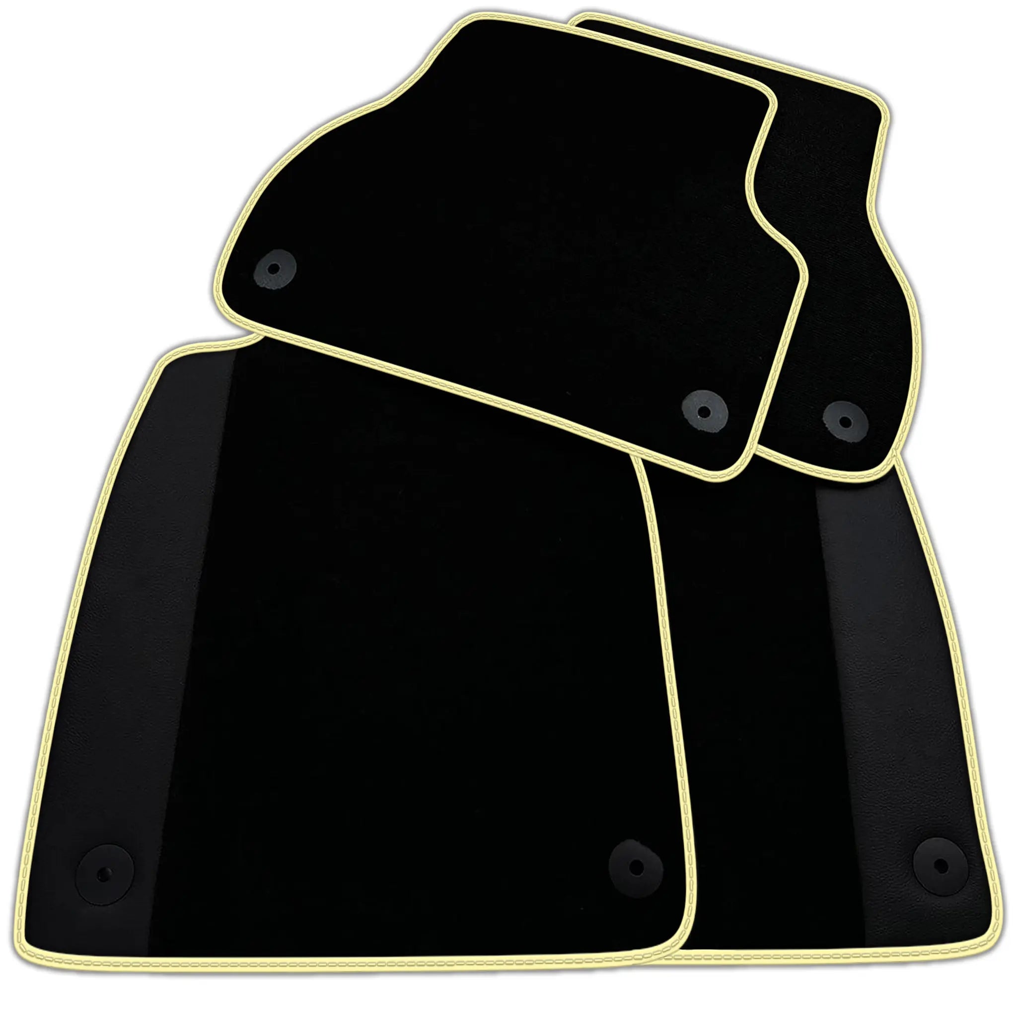 Customizable Black Floor Mats for Audi A1 - 5-door Hatchback (2019-2024)