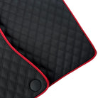 Custom Black Leather Floor Mats for Mercedes CLA C117 (2013-2019)