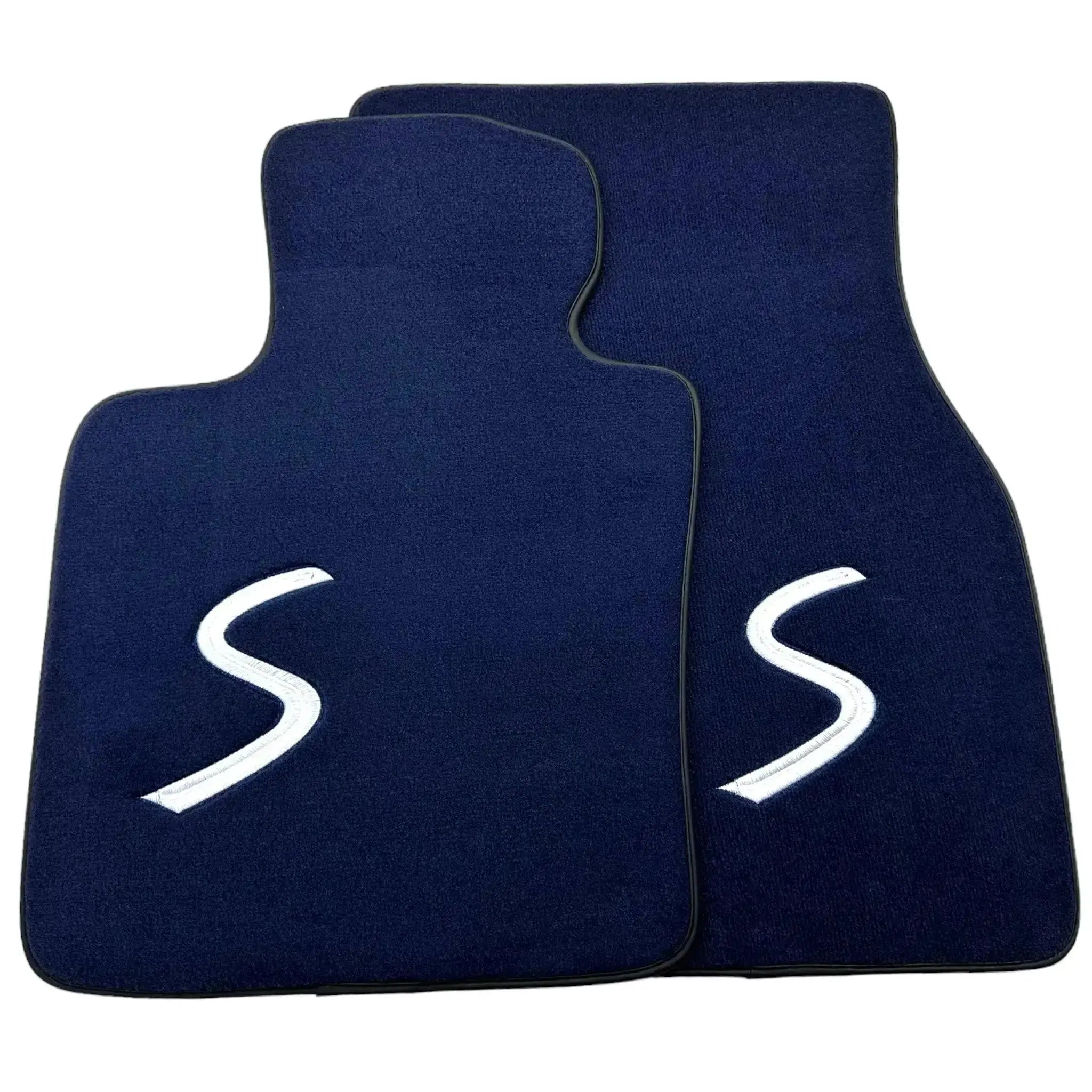 Dark Blue Floor Mats for Mini Countryman F60 Hybrid (2020-2023) - AutoWin