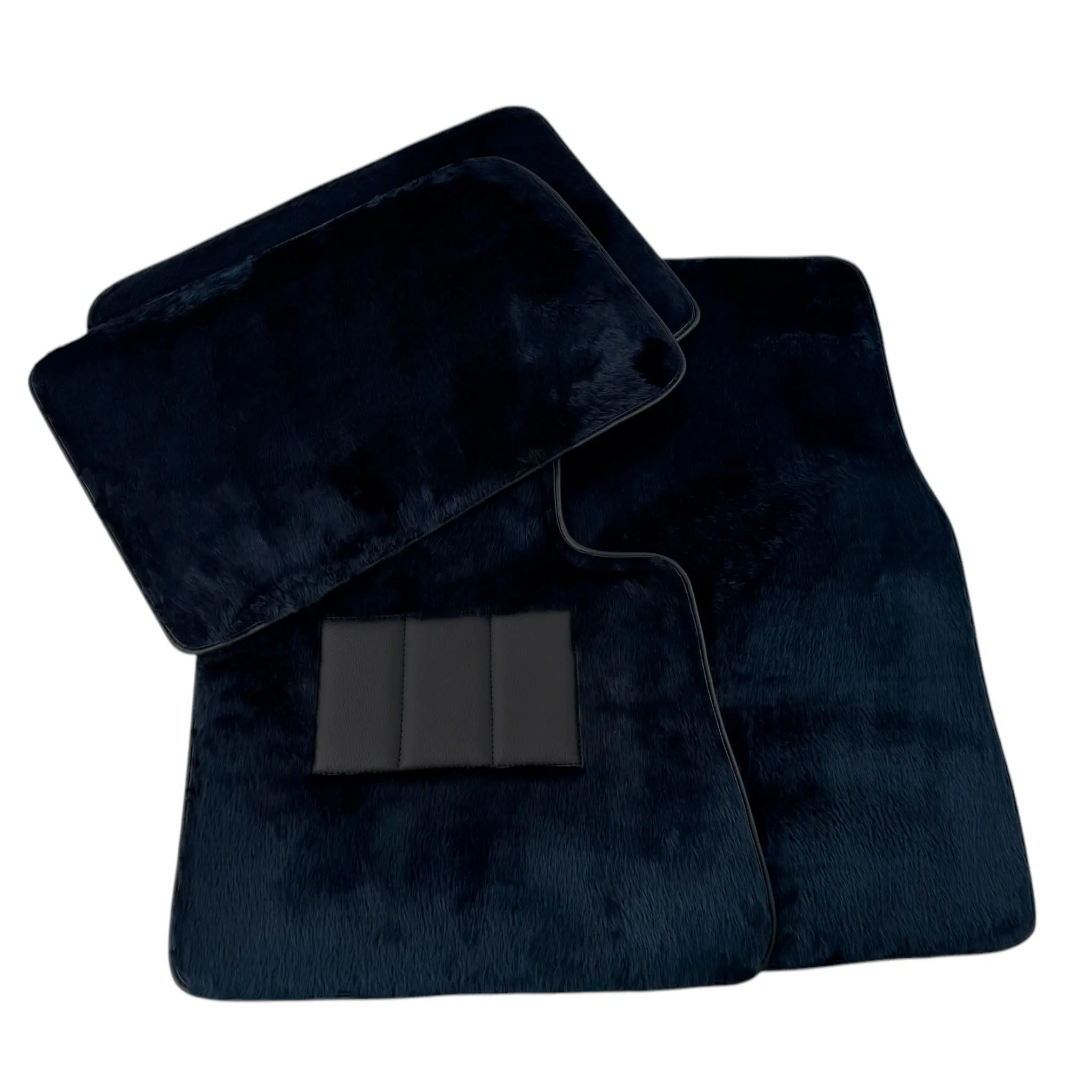 Dark Blue Sheepskin Floor Mats for Rolls-Royce Cullinan (2018-2025)