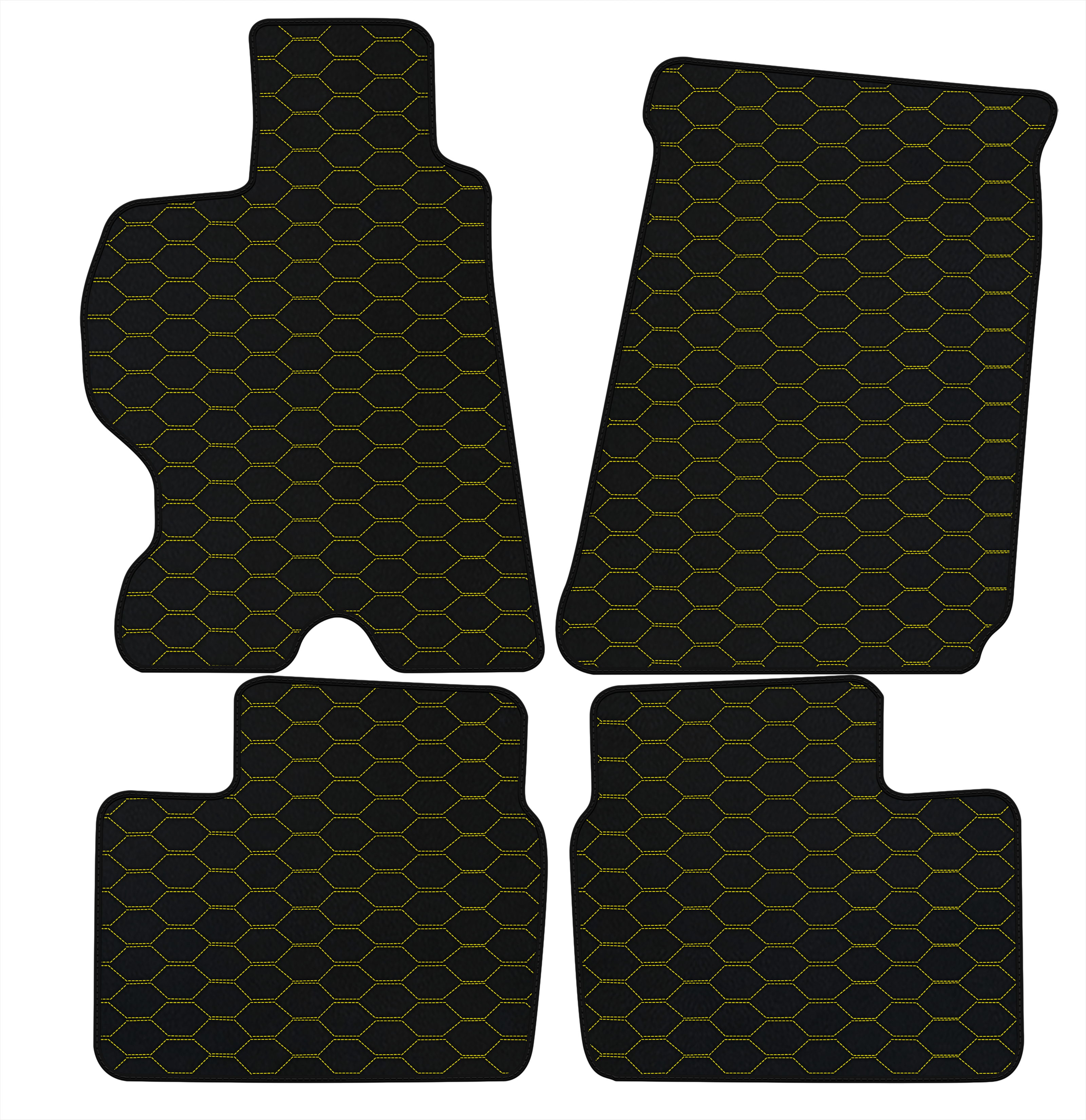 Customizable Leather Floor Mats with Divario Pattern for Ferrari FF (2011-2016)