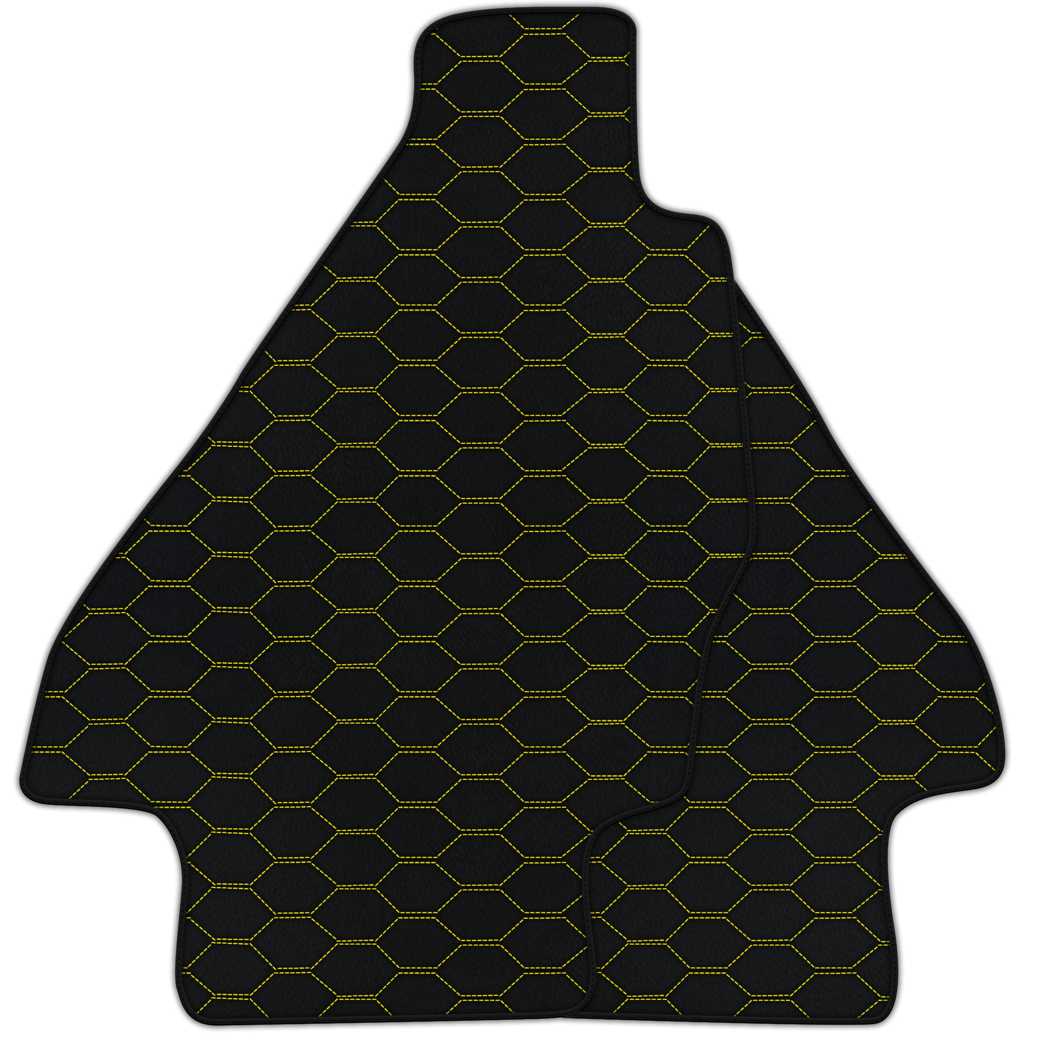 Customizable Leather Floor Mats with Divario Pattern for Ferrari Dino GT4 (1973-1979)