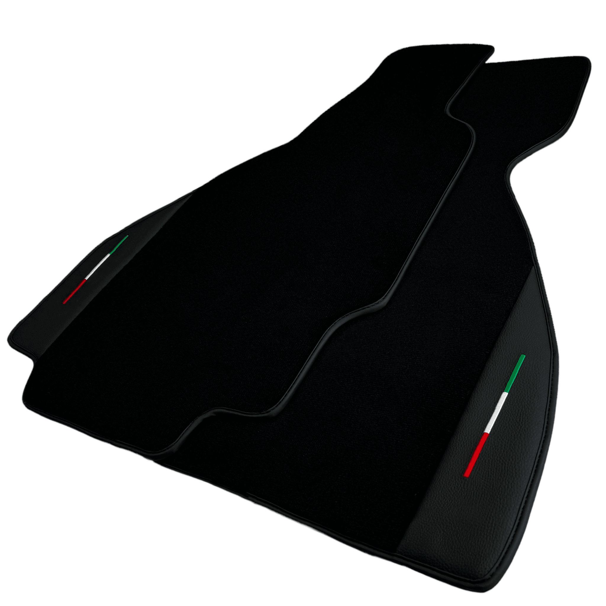 Floor Mats For Ferrari 328 GTS 1985-1989 with Leather | Italian Edition - AutoWin