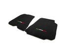 Floor Mats For Ferrari 812 GTS (2018-2023) Black Tailored Carpets With Italian Emblem - AutoWin