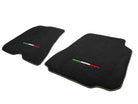 Floor Mats For Ferrari 812 GTS (2018-2023) Black Tailored Carpets With Italian Emblem - AutoWin