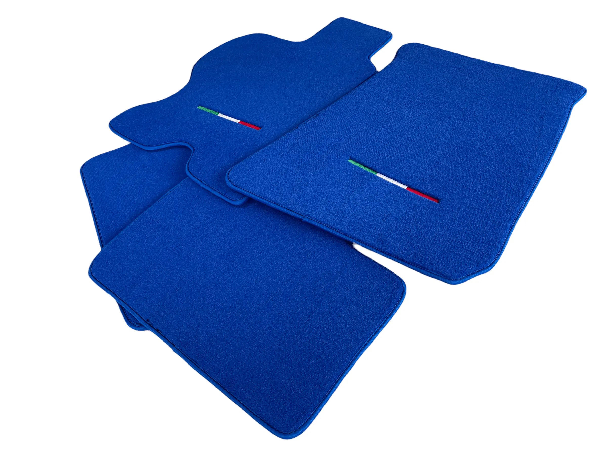 Floor Mats For Ferrari FF 2011-2016 Blue Italy Edition - AutoWin