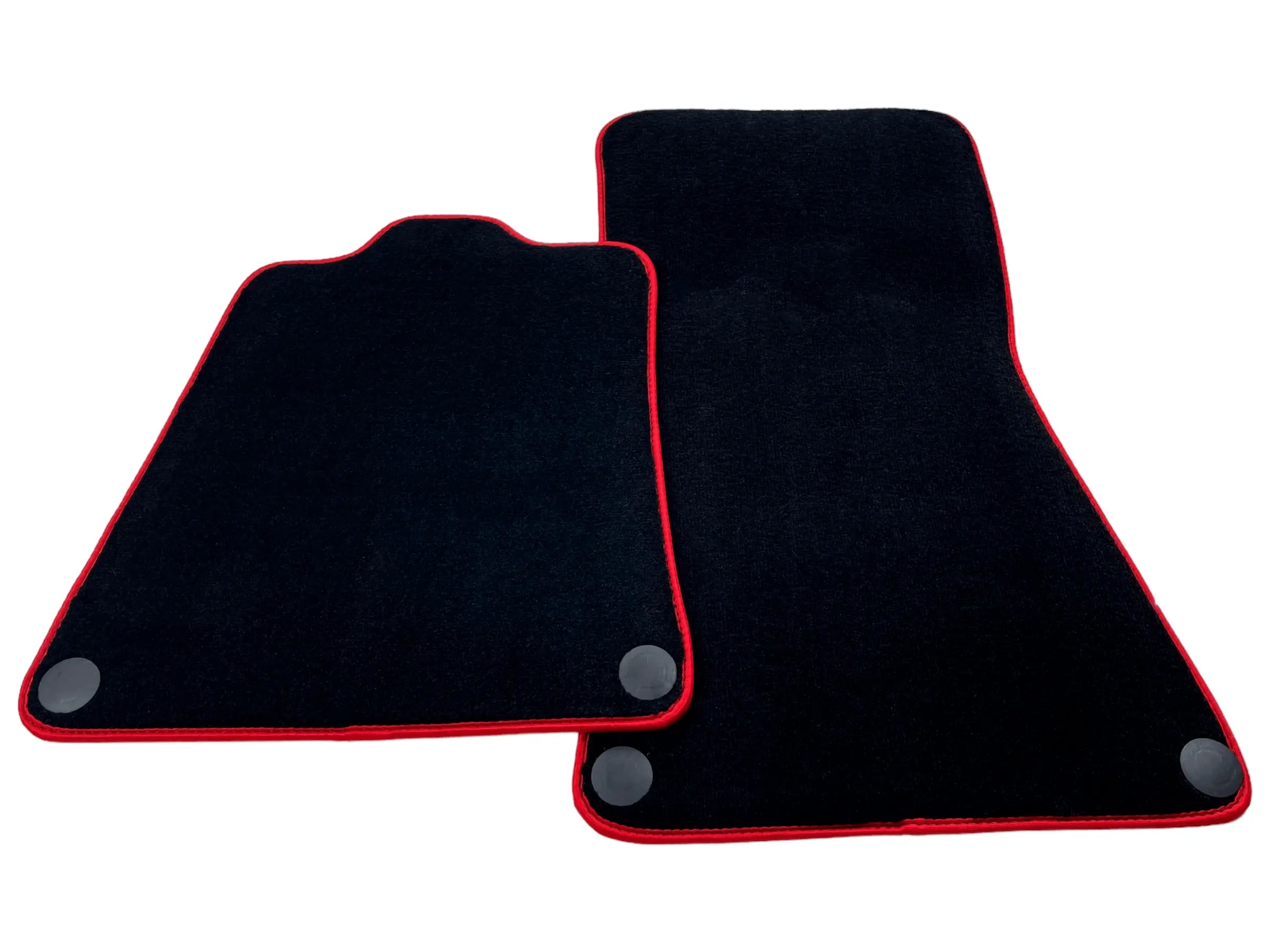 Floor Mats for McLaren 650S (2015-2018) Black Tailored with Red Trim - AutoWin