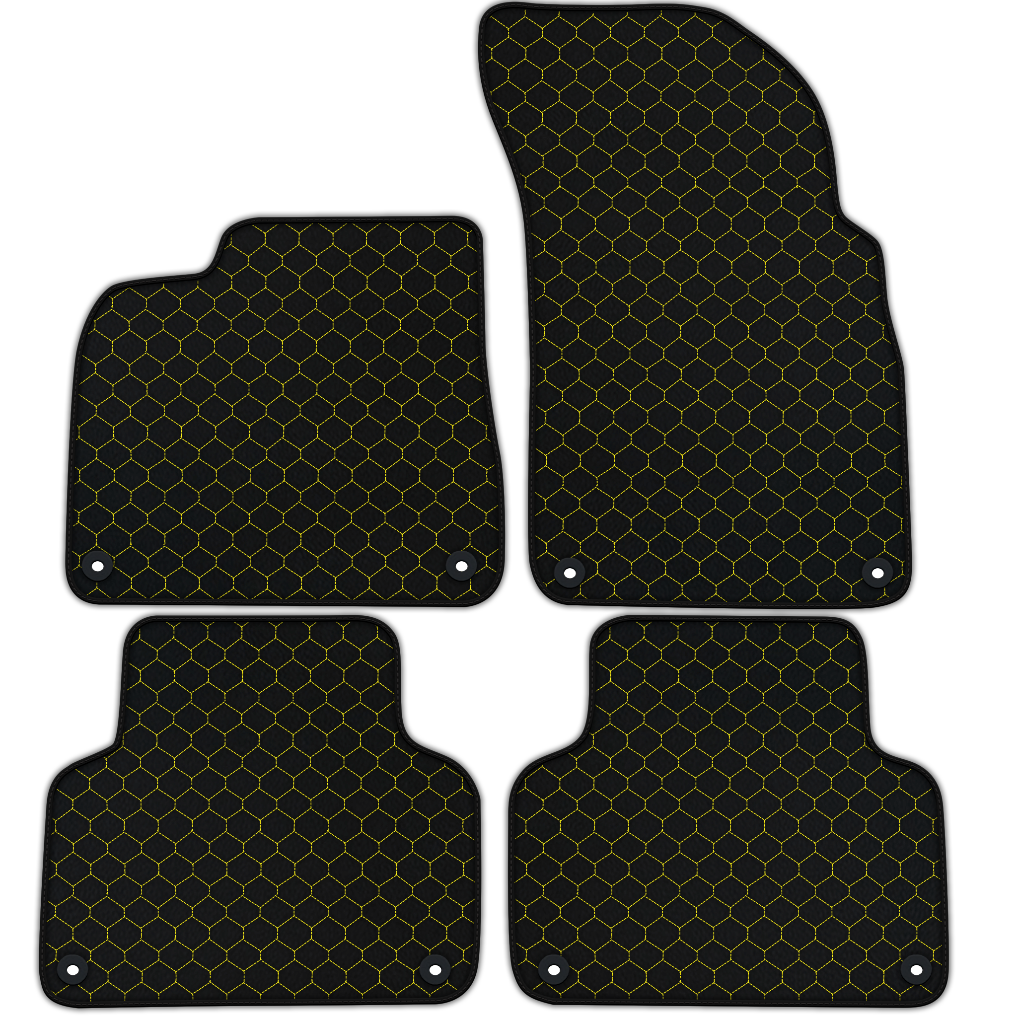 Customizable Leather Floor Mats with Hex Pattern for Lamborghini Urus (2018-2024)