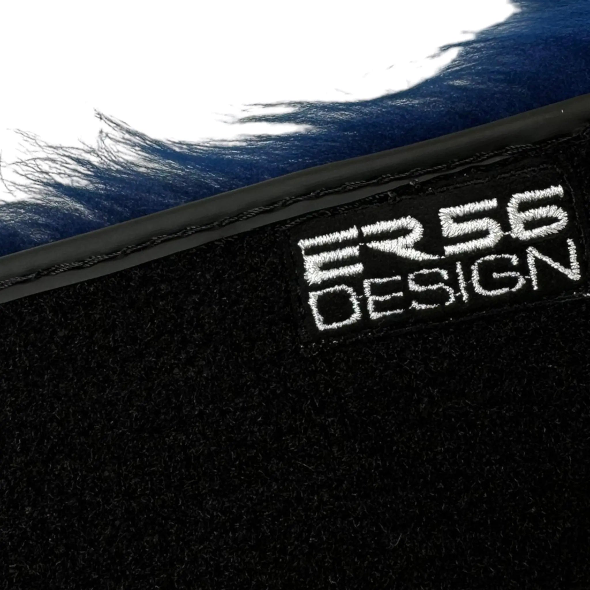 Navy Blue Sheepskin Floor Mats for Rolls Royce Ghost Series II (2021-2024) | ER56 Design - AutoWin