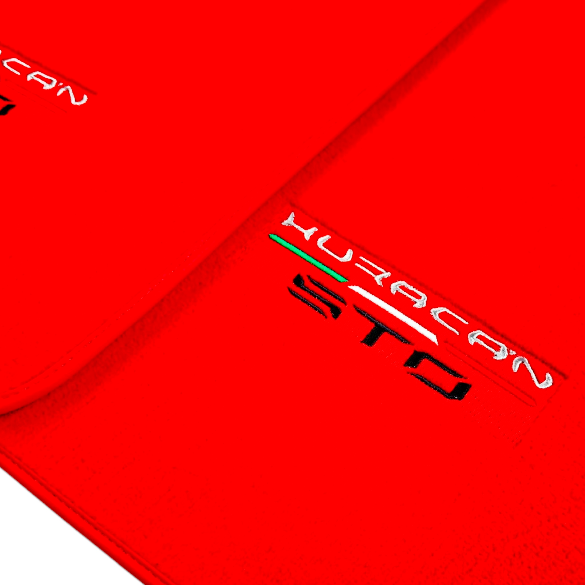 Red Color Floor Mats for Lamborghini Huracan STO