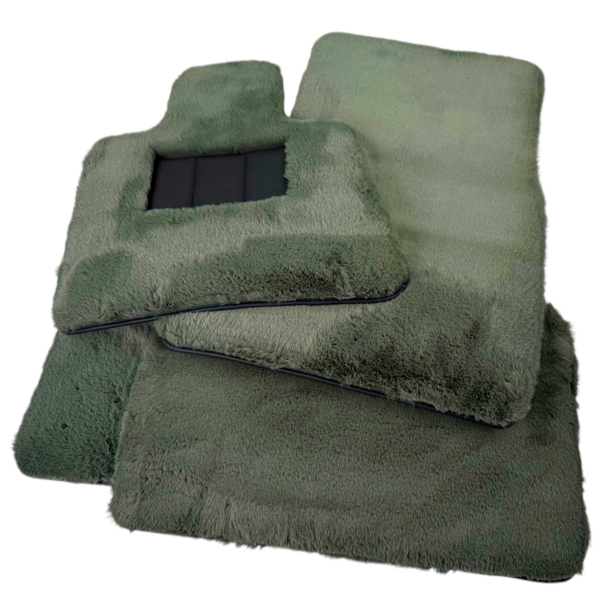 Light Green Sheepskin Floor Mats for Rolls-Royce Phantom VIII (2017-2024) - AutoWin