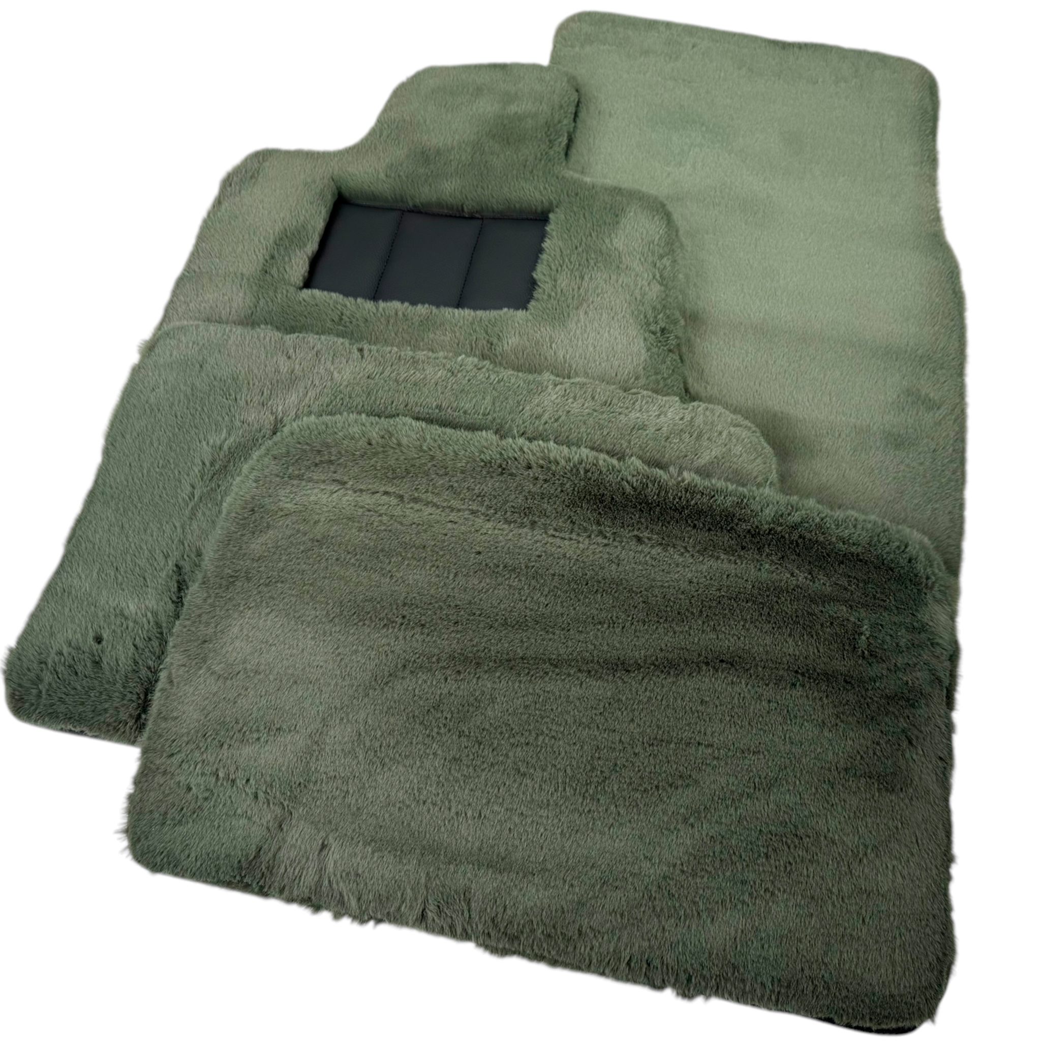 Light Green Sheepskin Floor Mats for Rolls-Royce Phantom VIII (2017-2024) - AutoWin