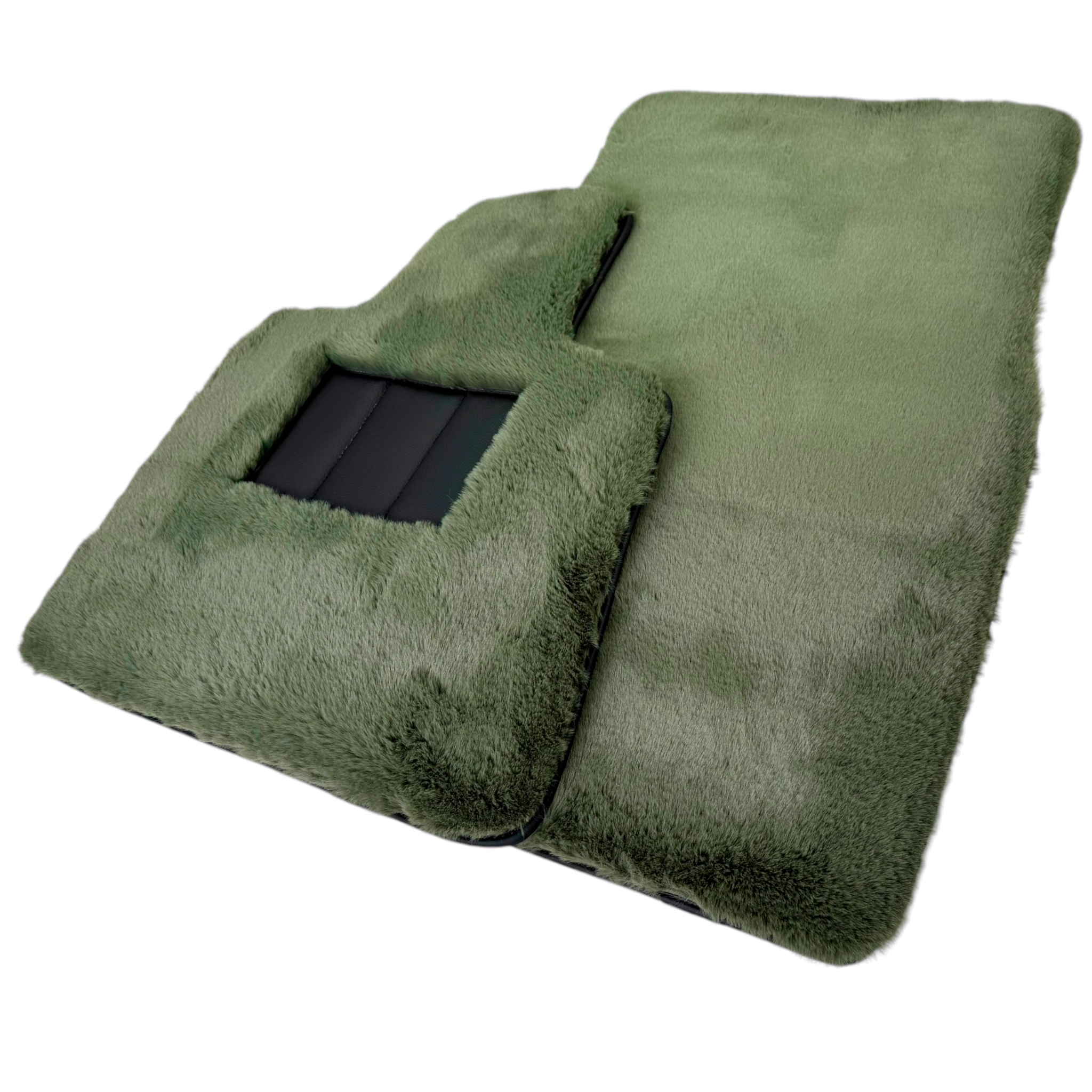 Light Green Sheepskin Floor Mats for Rolls-Royce Phantom VIII (2017-2024) - AutoWin