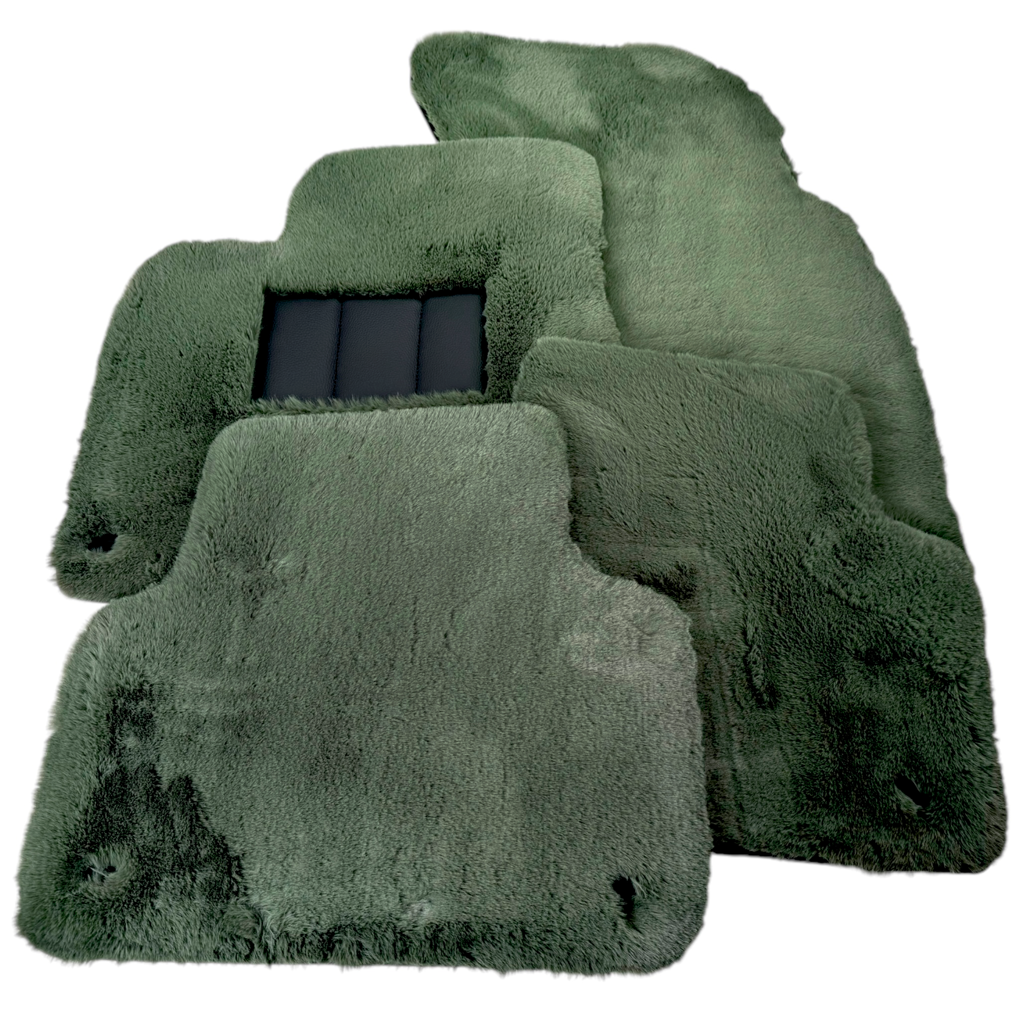 Genuine Light Green Sheepskin Floor Mats Bentley Arnage (1998-2009)