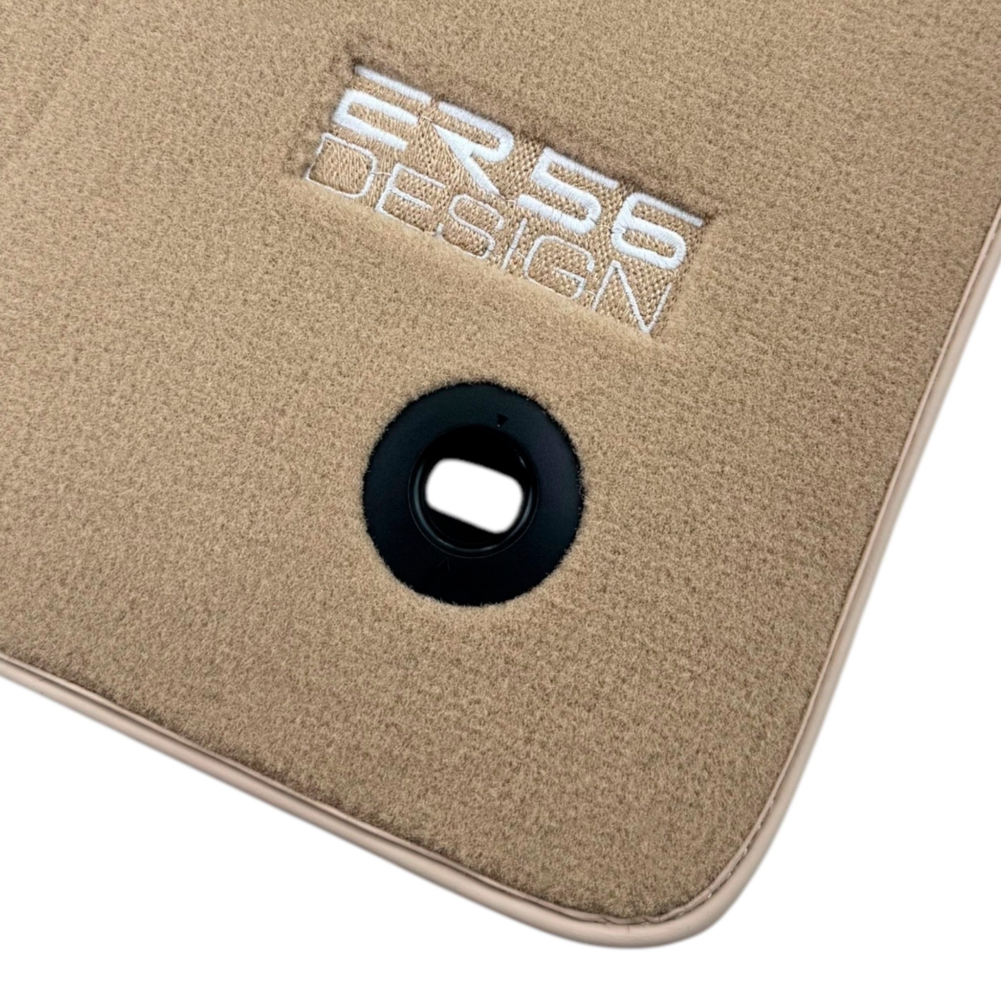 Beige Floor Mats for Jaguar F-Pace (2021-2024) Plug-in Hybrid by ER56 Design