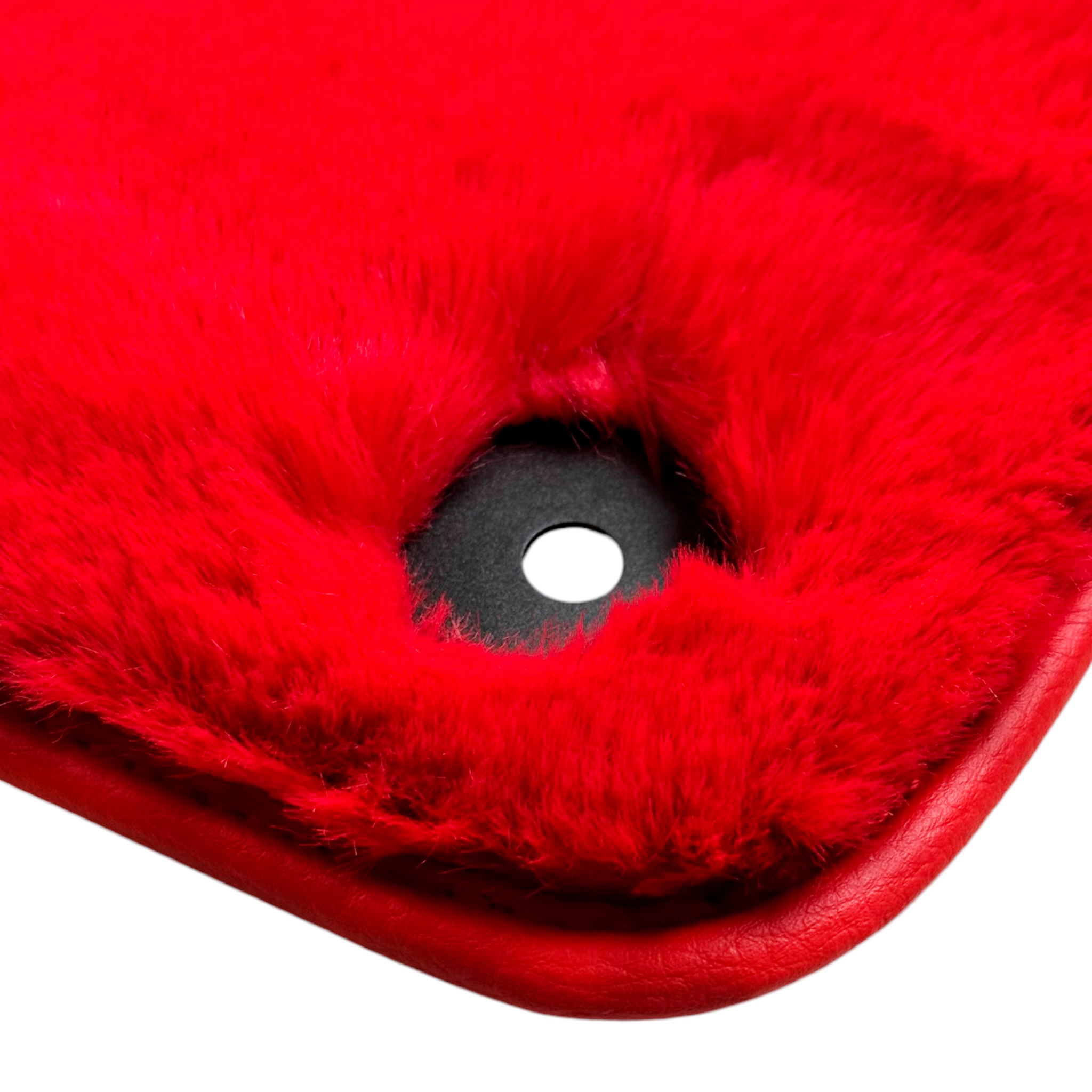 Red Sheepskin Floor Mats for Bentley Bentayga (2015-2023) - AutoWin