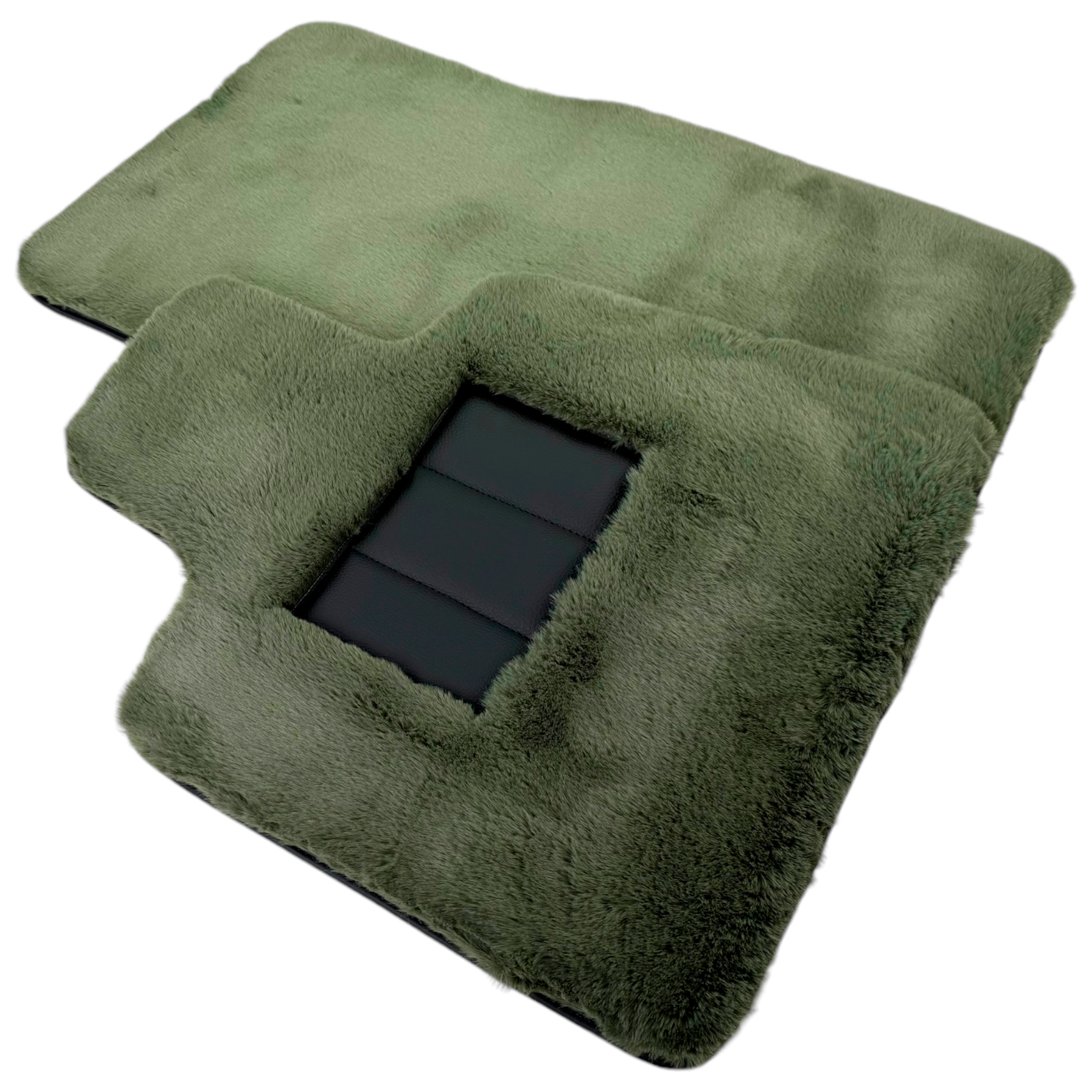 Light Green Sheepskin Floor Mats for Rolls-Royce Phantom VIII (2017-2024) - AutoWin