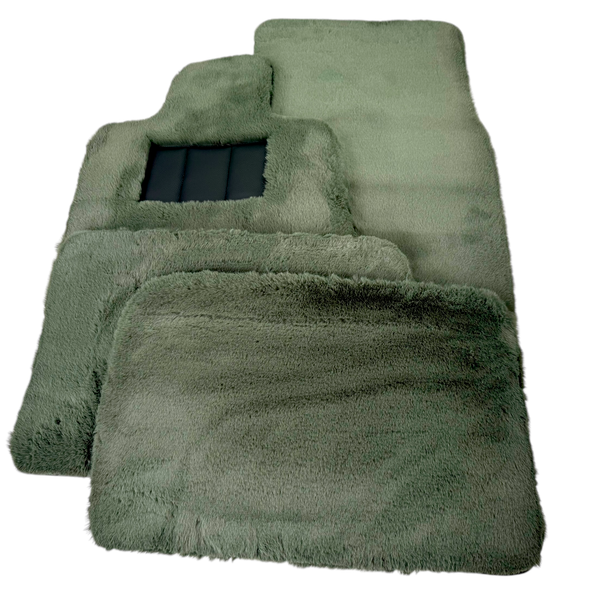 Light Green Sheepskin Floor Mats for Rolls-Royce Phantom VIII (2017-2024) - AutoWin