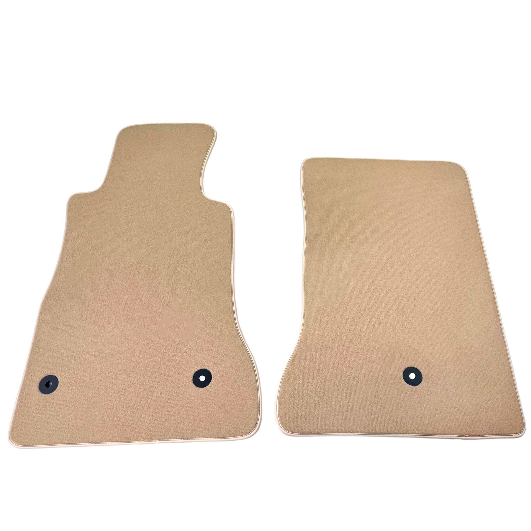 Beige Floor Mats for Chevrolet Corvette C6 (2005-2013) with Beige Trim