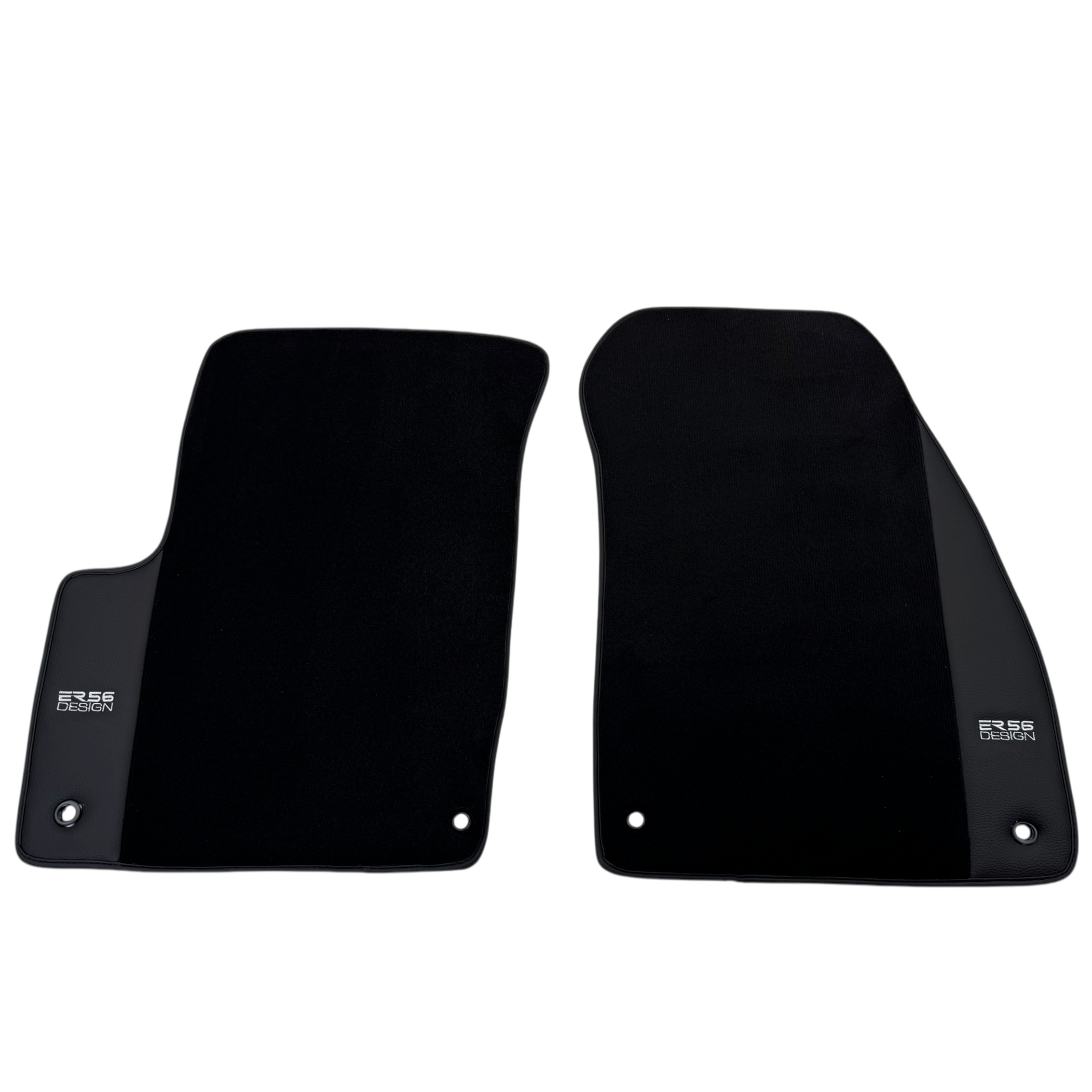 ER56 Design Black Floor Mats for Chrysler 300C (2004-2011) with Leather