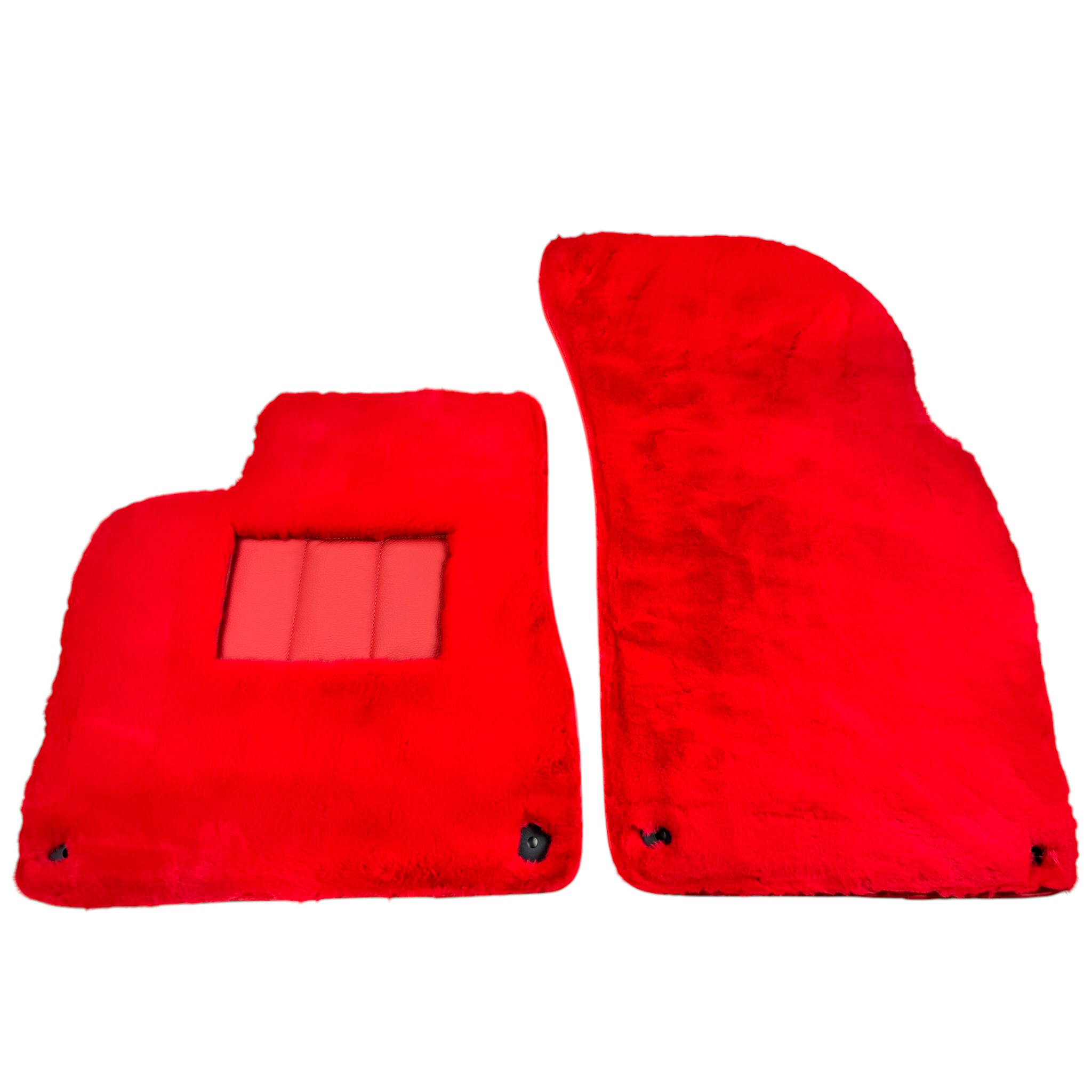 Red Sheepskin Floor Mats for Bentley Bentayga (2015-2023) - AutoWin