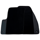 Black Floor Mats for Chevrolet Camaro Fifth Generation (2010-2015) with Leather | AutoWin - AutoWin