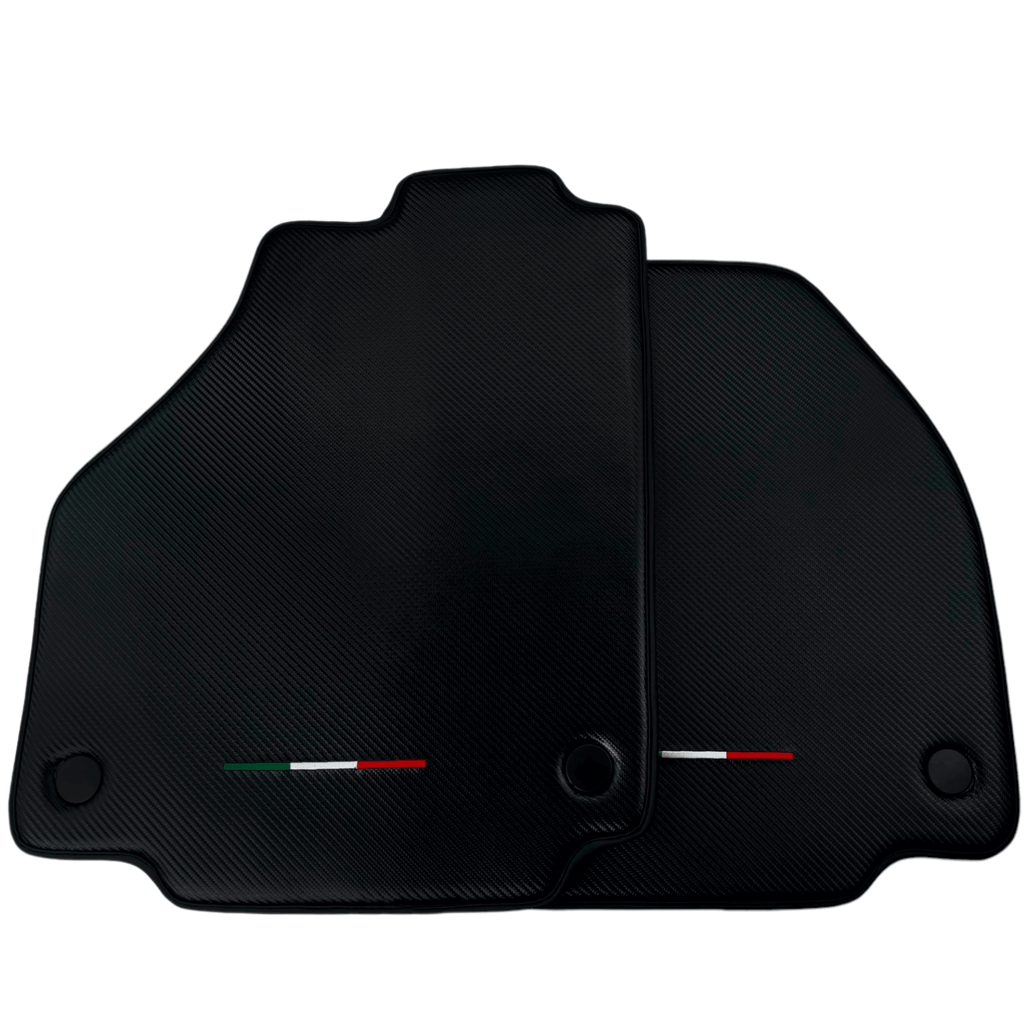 Floor Mats For Ferrari 488 GTB 2015-2022 Carbon Fiber AutoWin Brand Italian Edition - AutoWin