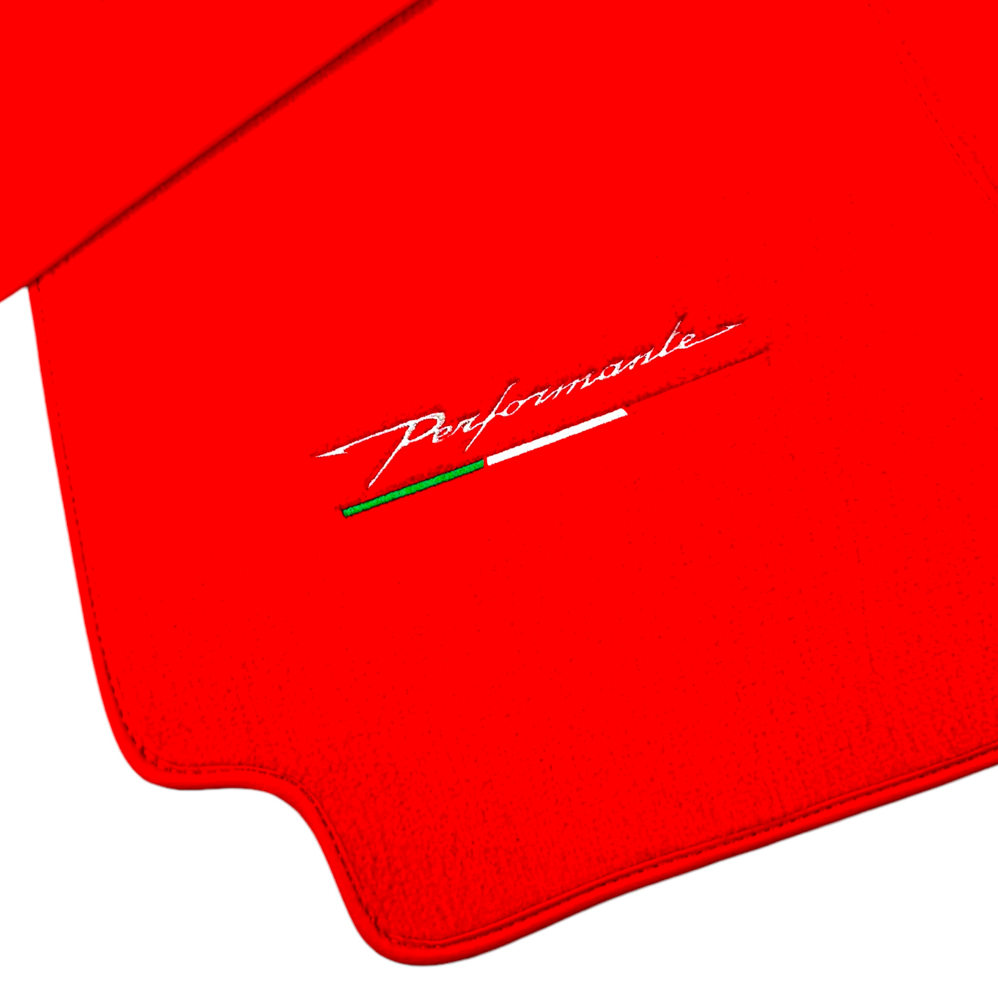 Red Floor Mats for Alfa Romeo Spider (1966-1993) - AutoWin