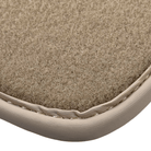 Beige Floor Mats for Chevrolet Corvette C8 (2020-2024) with Beige Trim - AutoWin