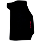 Black Floor Mats for Porsche Classic 911 1963-1989 | Red Edition