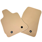 Beige Floor Mats for Chevrolet Corvette C7 Targa Top (2014-2019) with Beige Trim