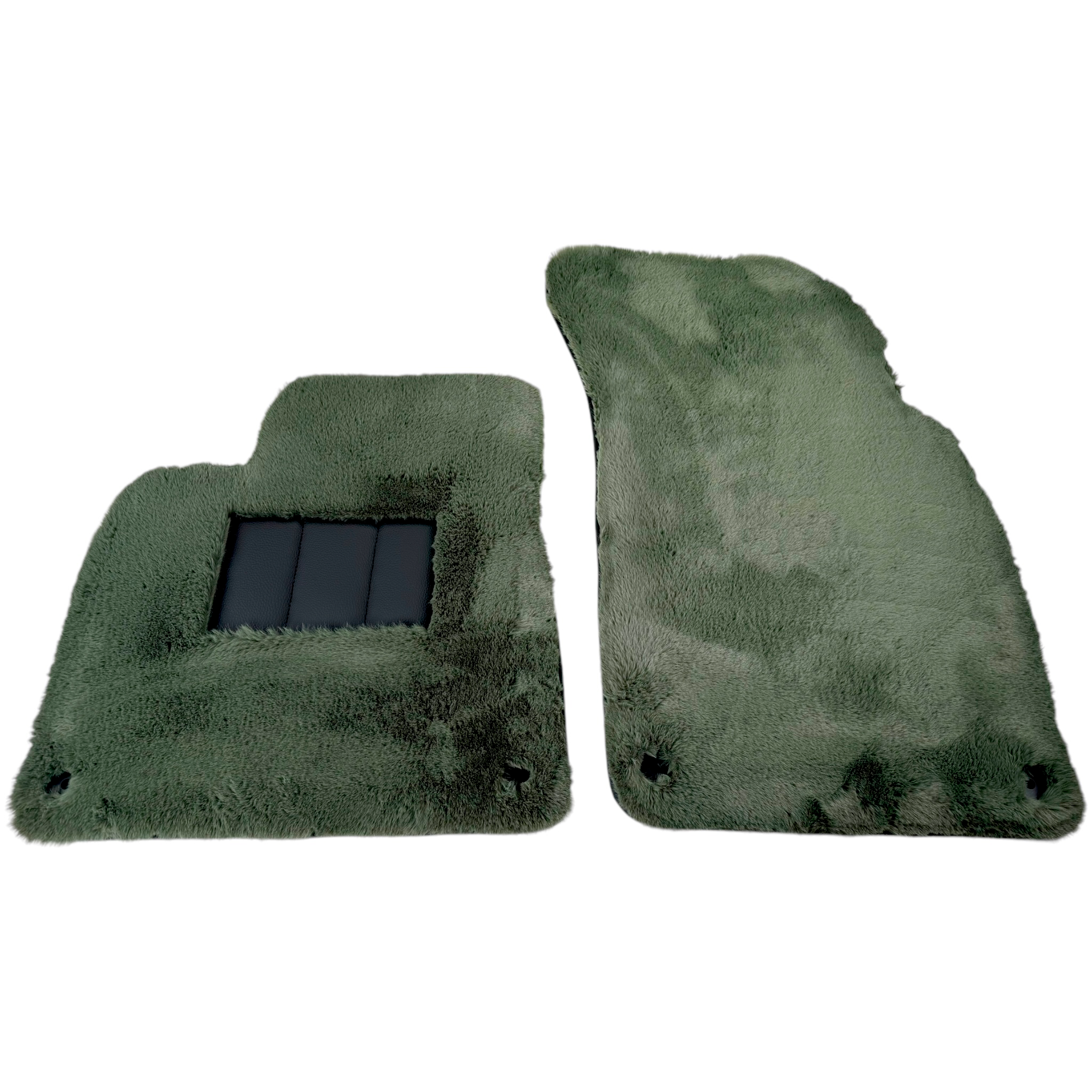 Genuine Light Green Sheepskin Floor Mats Bentley Arnage (1998-2009)