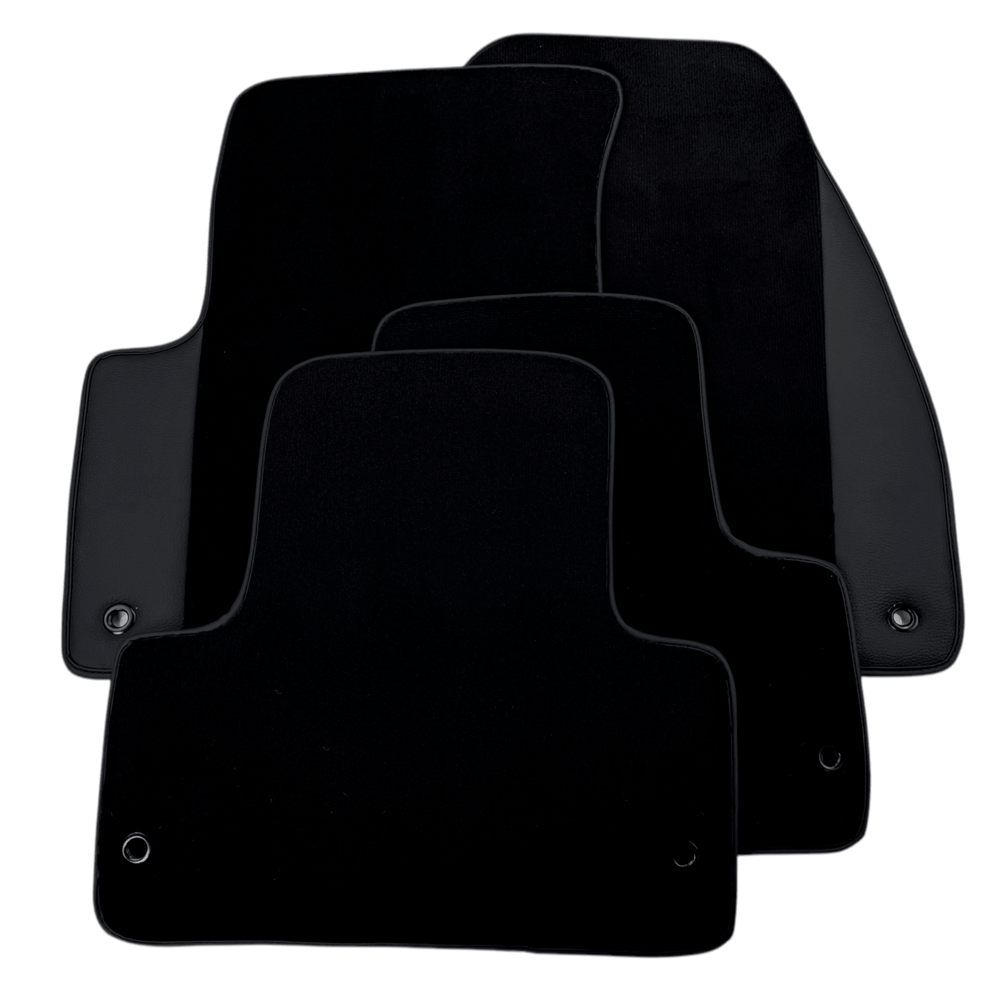 Black Floor Mats for Jeep Patriot (2007-2024) with Leather | AutoWin - AutoWin