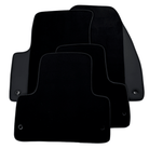 Black Floor Mats for Jeep Renegade (2018-2024) Co Driver with Fixing System with Leather | AutoWin - AutoWin