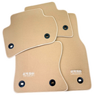 Beige Floor Mats for Jaguar F-Pace (2021-2024) Plug-in Hybrid by ER56 Design