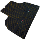 Black Leather Floor Mats for Lamborghini Aventador | Autowin